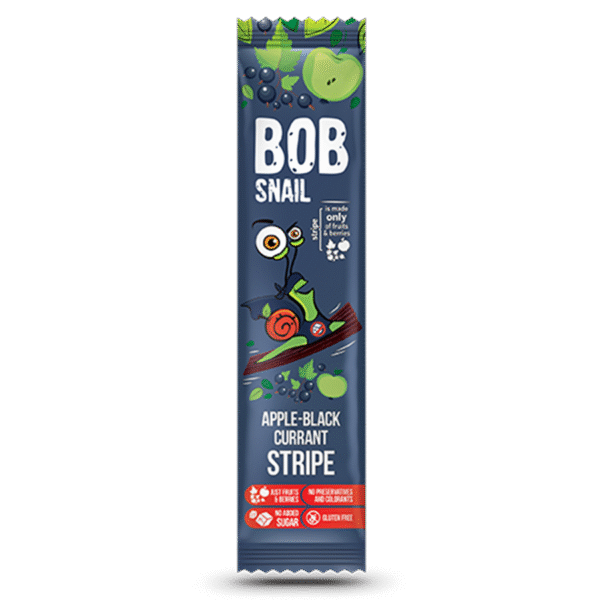 Bob Snail Stripe jabłko-czarna porzeczka 14g