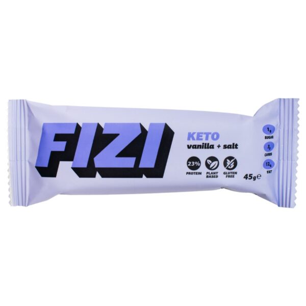 Baton proteinowy Keto “VANILLA + SALT” FIZI, 45g
