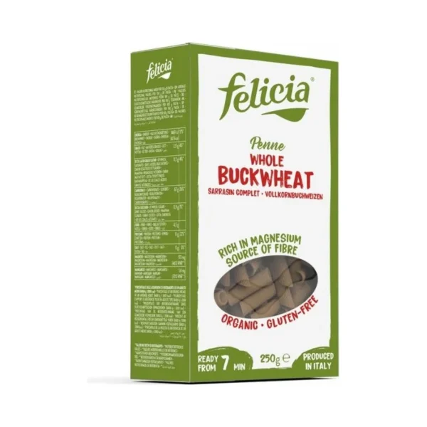 Makaron gryczany penne rurki bezglutenowy 250g FELICIA BIO